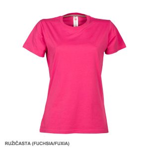 sunset zenska roze roza ruzicasta majica pamucna fuchsia