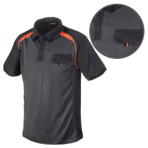 emerton polo coolway radna majica sivo narandzasta