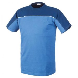 stanmore radna htz majica pamuk svetlo plava royal teget